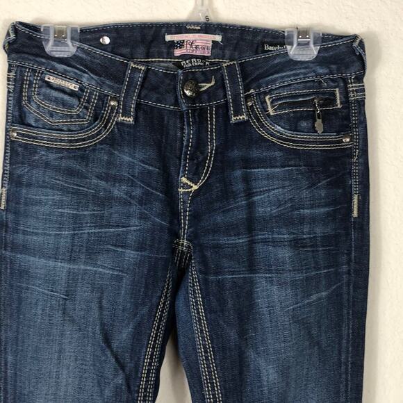 Express Rerock bootcut western rodeo rocker ranch jaripeo contrasting stitching - Picture 3 of 5